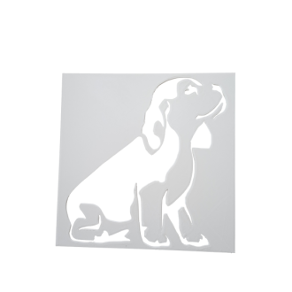 Wandschablone "Beagle"
