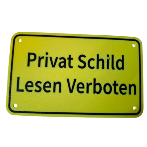 Schild "Privat Schild"