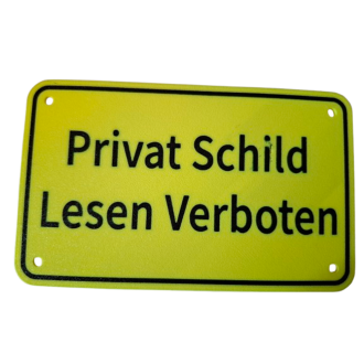 Schild "Privat Schild"