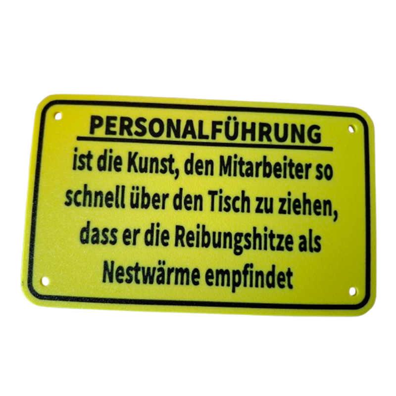 Schild "Personalführung"