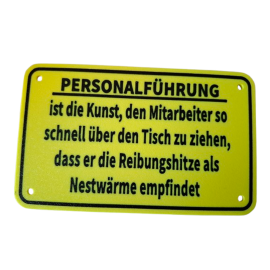 Schild "Personalführung"